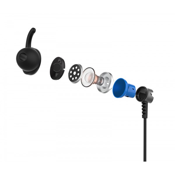 SADES gaming earphones Wings 20, 12mm, 3.5mm, 1.2m, μαύρα