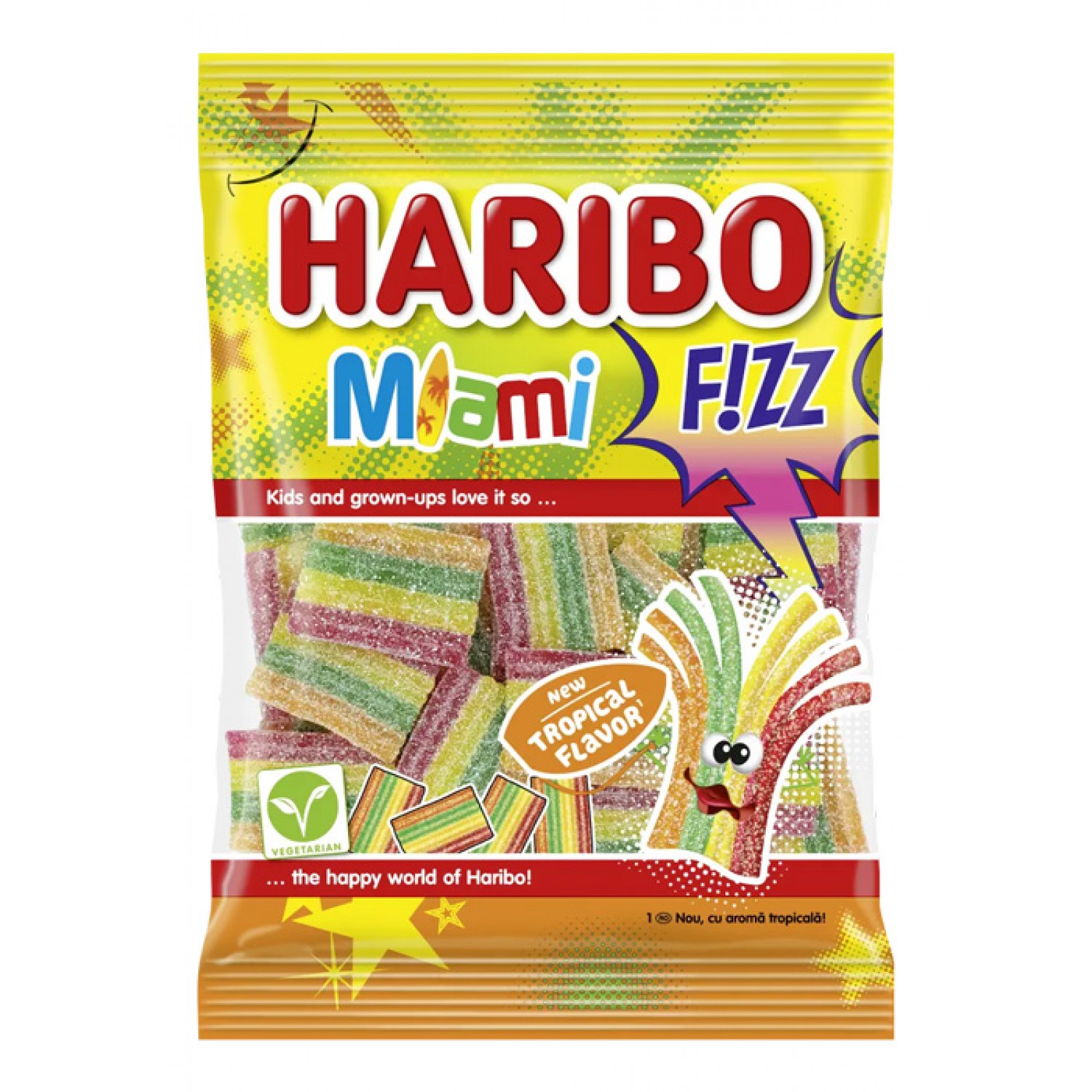 HARIBO ζελεδάκια Miami Fizz, 85g HARIBO ζελεδάκια Miami Fizz, 85g