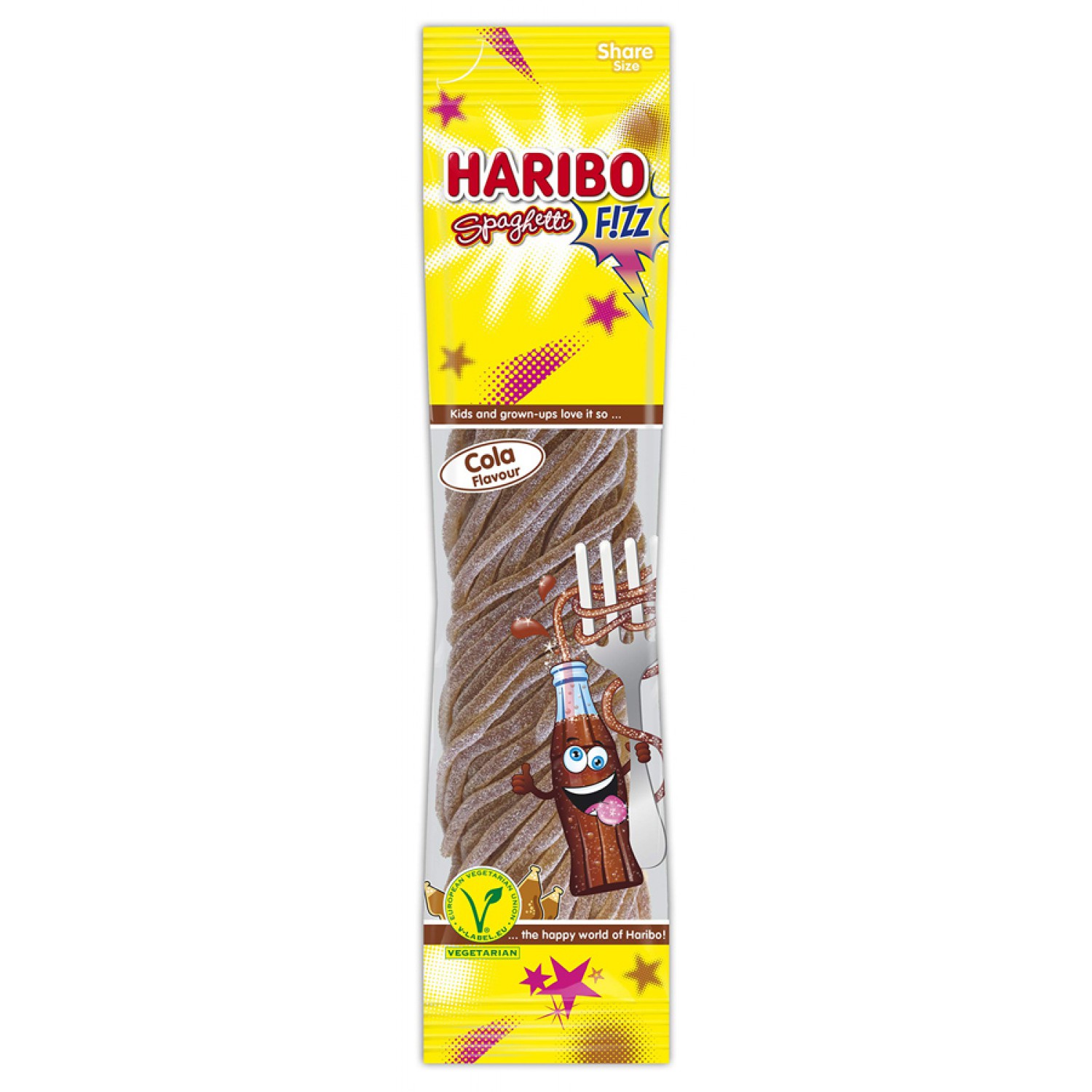 HARIBO ζελεδάκια Spaghetti Fizz, cola, 200g