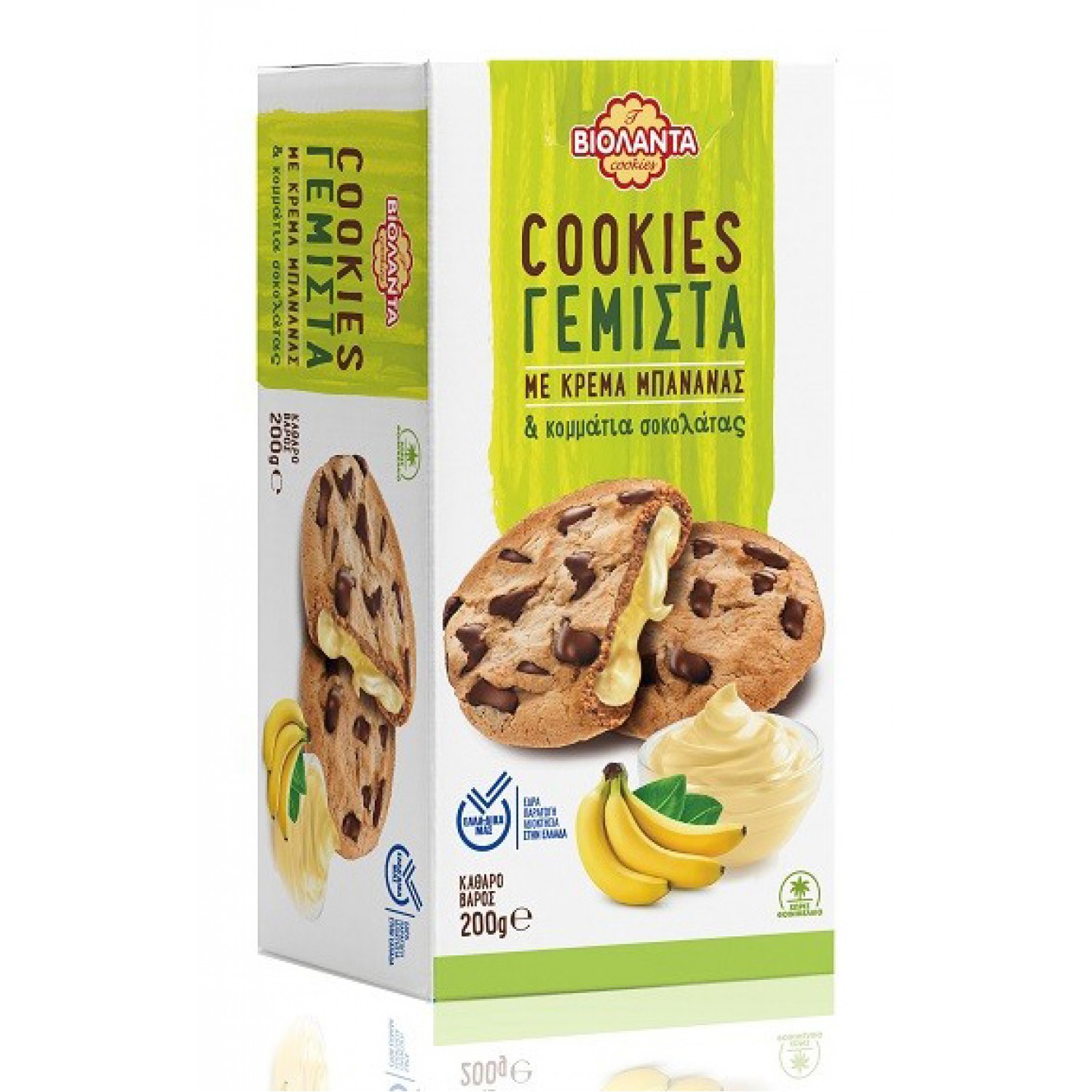 ΒΙΟΛΑΝΤΑ Cookies γεμιστά με κρέμα μπανάνας, 200g ΒΙΟΛΑΝΤΑ Cookies γεμιστά με κρέμα μπανάνας, 200g