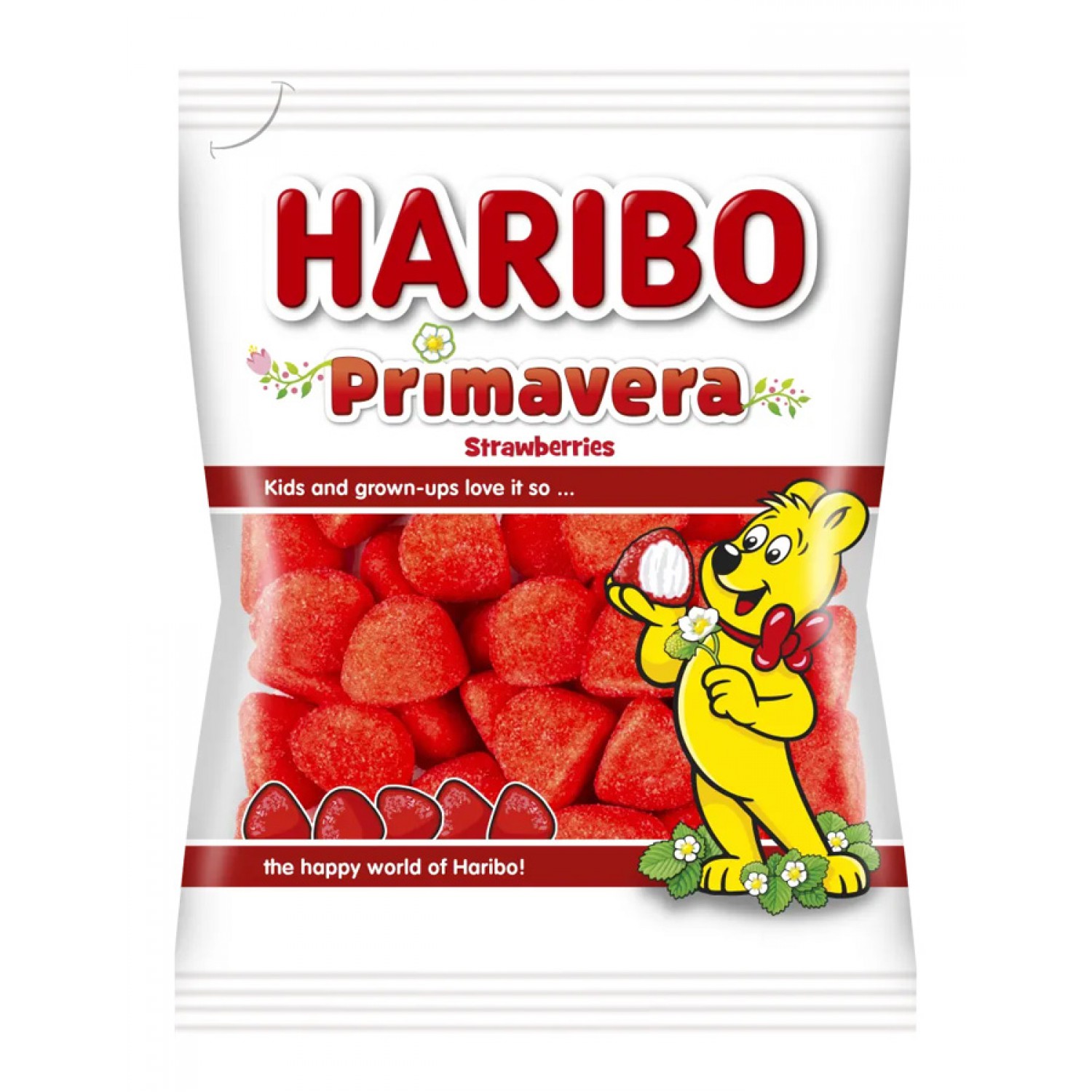 HARIBO ζελεδάκια φράουλες Primavera, 100g HARIBO ζελεδάκια φράουλες Primavera, 100g