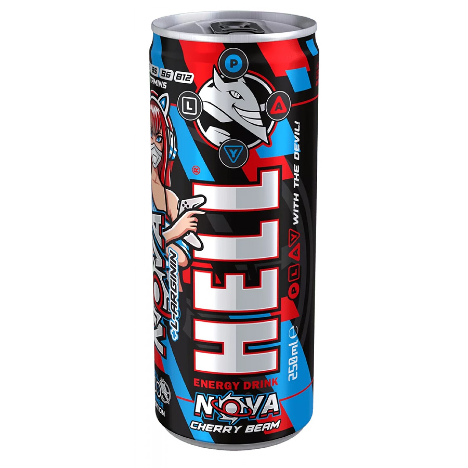 HELL ENERGY ενεργειακό ποτό Nova Cherry Beam, 250ml