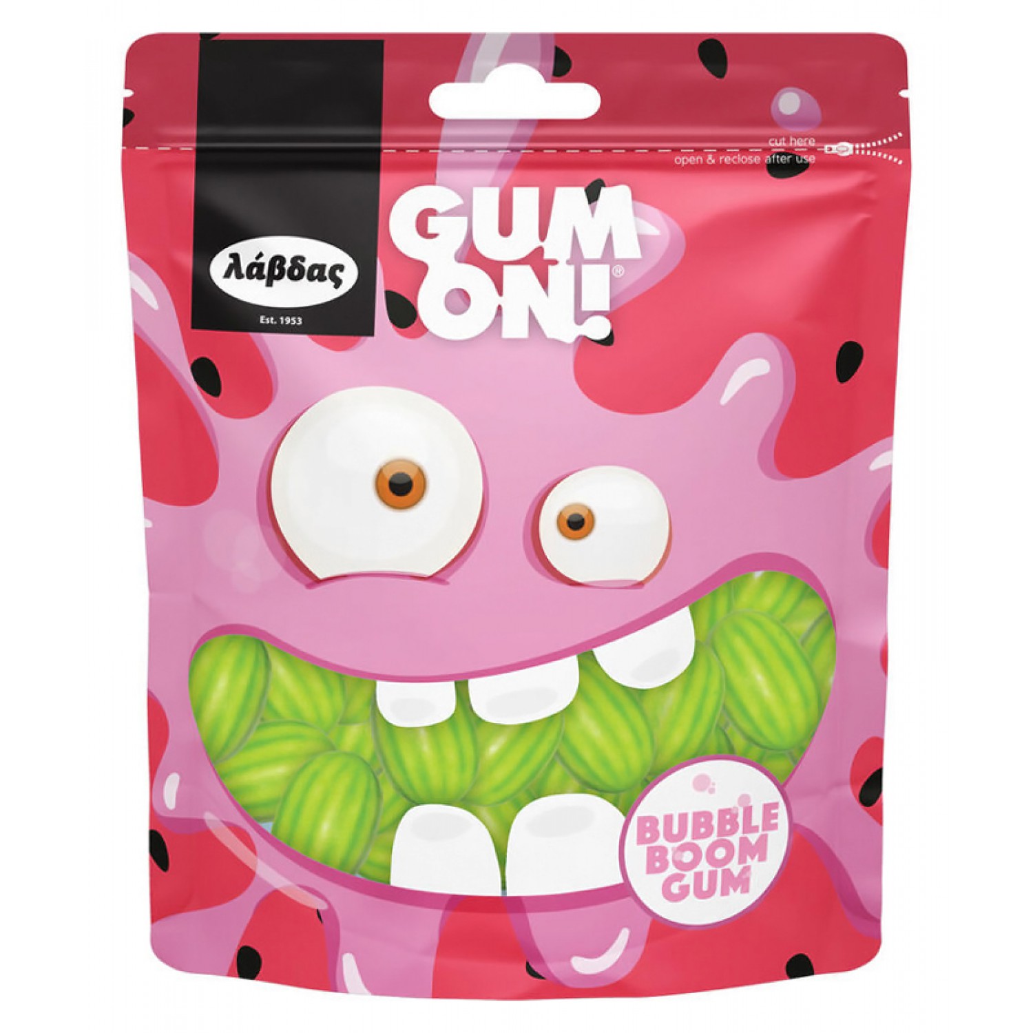ΛΑΒΔΑΣ τσίχλες Gum on φρούτα, 80g ΛΑΒΔΑΣ τσίχλες Gum on φρούτα, 80g