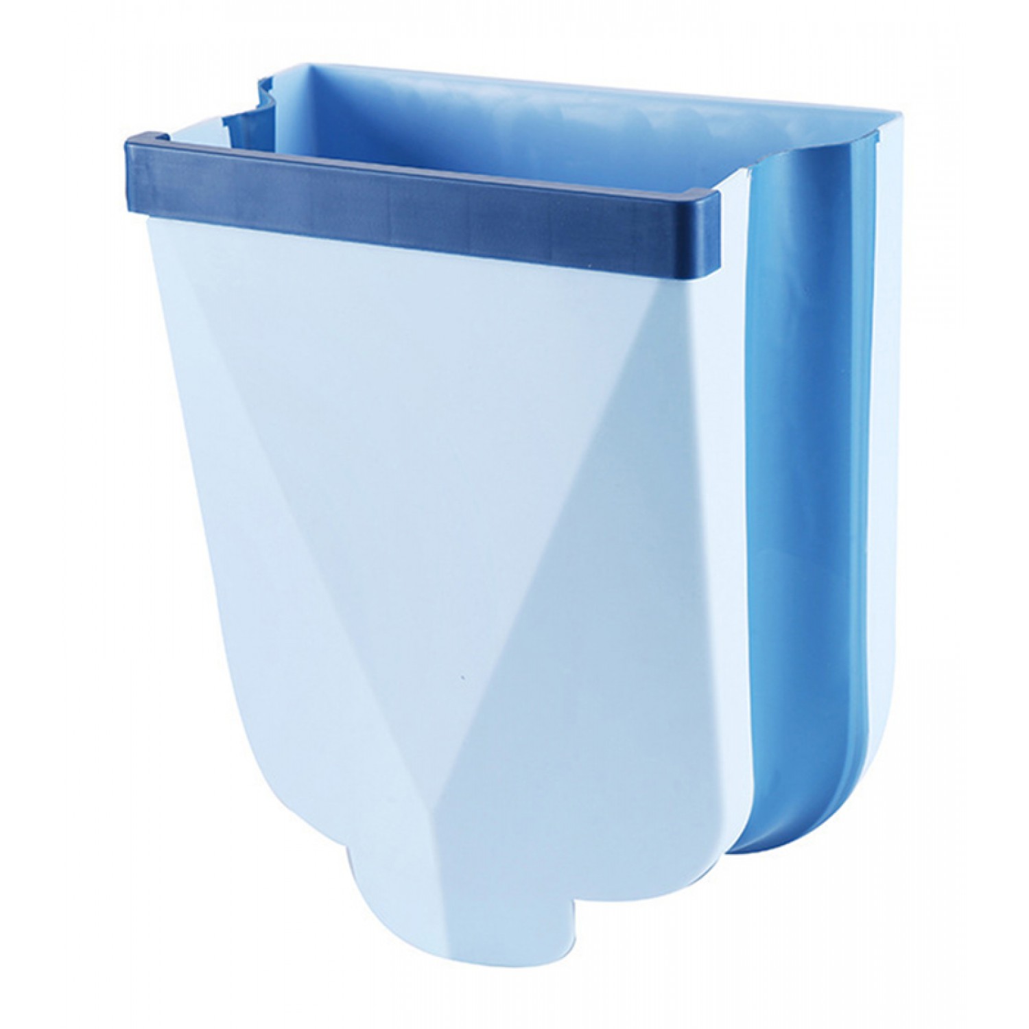 Πτυσσόμενος κάδος απορριμμάτων CLN-0048, 10lt, 25x30cm, μπλε