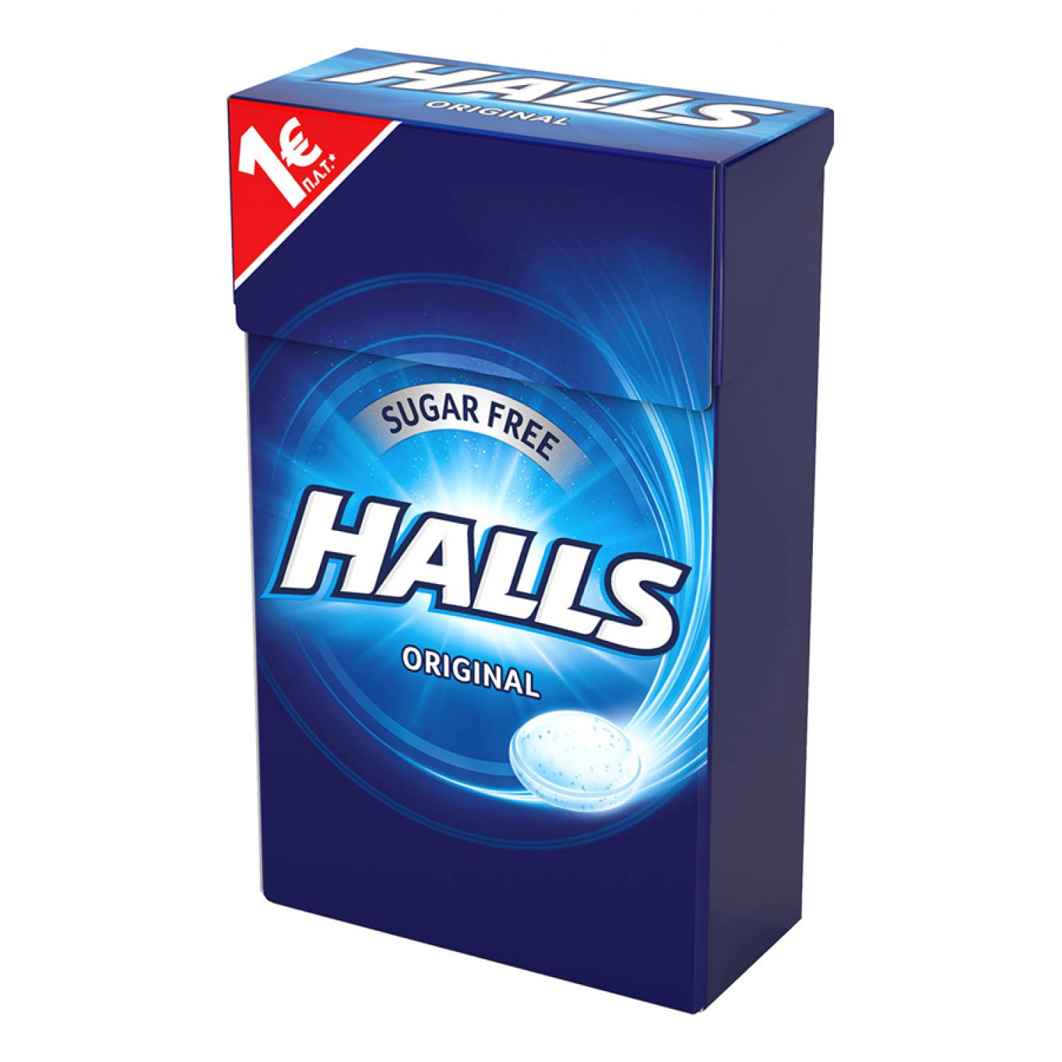HALLS καραμέλες Original μενθόλη & ευκάλυπτος, χωρίς ζάχαρη, 28g HALLS καραμέλες Original μενθόλη & ευκάλυπτος, χωρίς ζάχαρη, 28g