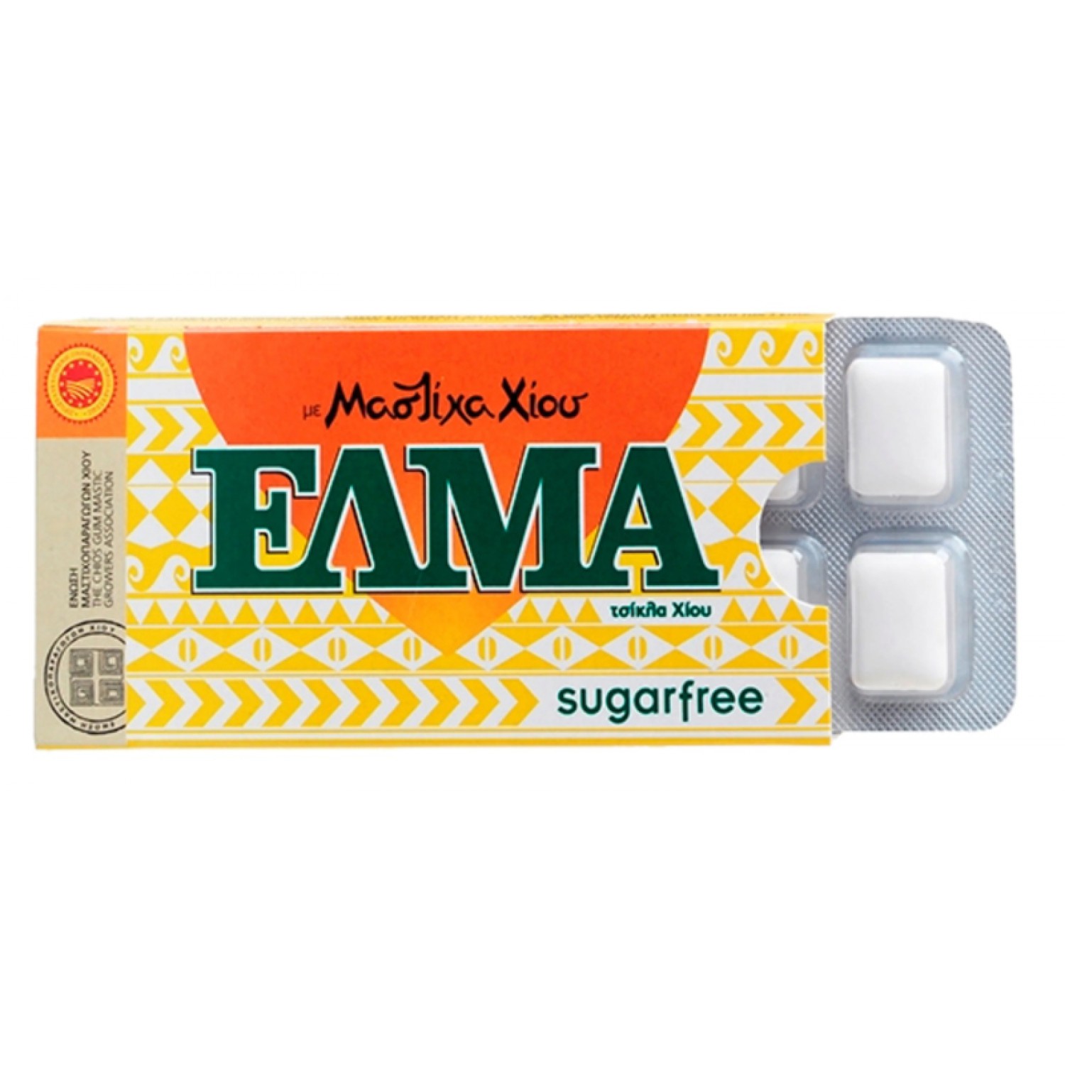 ΕΛΜΑ τσίχλες με μαστίχα Χίου και μαστιχέλαιο, χωρίς ζάχαρη, 13g ΕΛΜΑ τσίχλες με μαστίχα Χίου και μαστιχέλαιο, χωρίς ζάχαρη, 13g