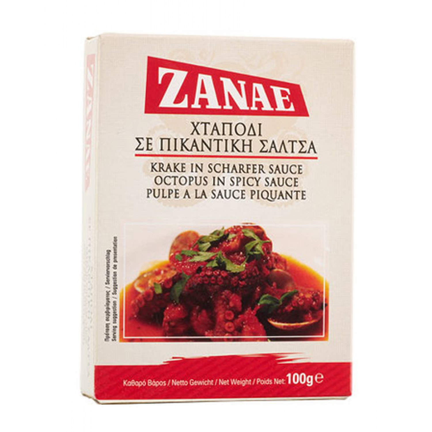 ZANAE χταπόδι σε πικάντικη σάλτσα, 100g