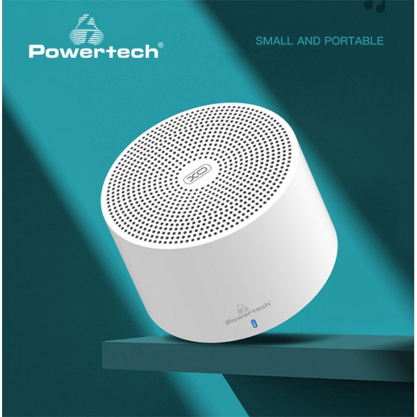POWERTECH φορητό ηχείο PT-1037, 4W, Bluetooth 5.0, 300mAh, λευκό POWERTECH φορητό ηχείο PT-1037, 4W, Bluetooth 5.0, 300mAh, λευκό