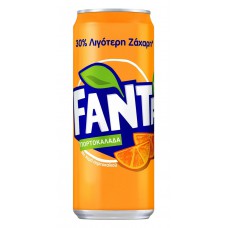 FANTA αναψυκτικό πορτοκαλάδα με ανθρακικό, 0.33L