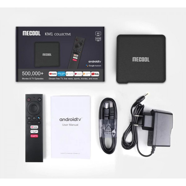 MECOOL TV Box KM1, Google certificate, 4/64GB, 4K HDR, Wi-Fi, Android 10 MECOOL TV Box KM1, Google certificate, 4/64GB, 4K HDR, Wi-Fi, Android 10