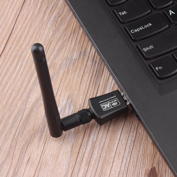 POWERTECH ασύρματος USB αντάπτορας PT-1042, 600Mbps, 2.4/5GHz