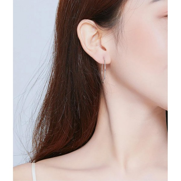 BAMOER σκουλαρίκια κρίκοι SCE710, 30mm, ασήμι 925, ασημί BAMOER σκουλαρίκια κρίκοι SCE710, 30mm, ασήμι 925, ασημί