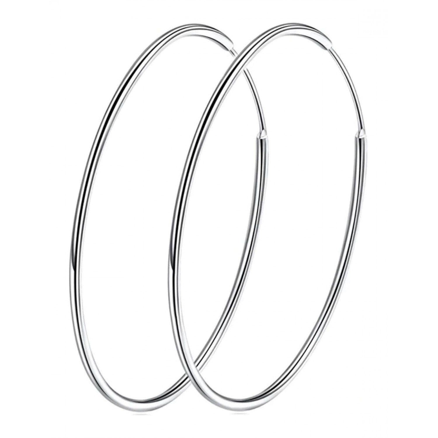 BAMOER σκουλαρίκια κρίκοι SCE710, 30mm, ασήμι 925, ασημί BAMOER σκουλαρίκια κρίκοι SCE710, 30mm, ασήμι 925, ασημί