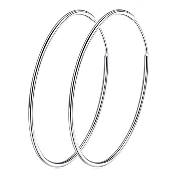BAMOER σκουλαρίκια κρίκοι SCE710, 30mm, ασήμι 925, ασημί BAMOER σκουλαρίκια κρίκοι SCE710, 30mm, ασήμι 925, ασημί