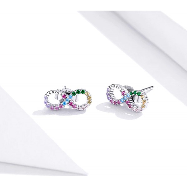 BAMOER σκουλαρίκια καρφωτά SCE893, κυβική ζιρκόνια, ασήμι 925, ασημί BAMOER σκουλαρίκια καρφωτά SCE893, κυβική ζιρκόνια, ασήμι 925, ασημί