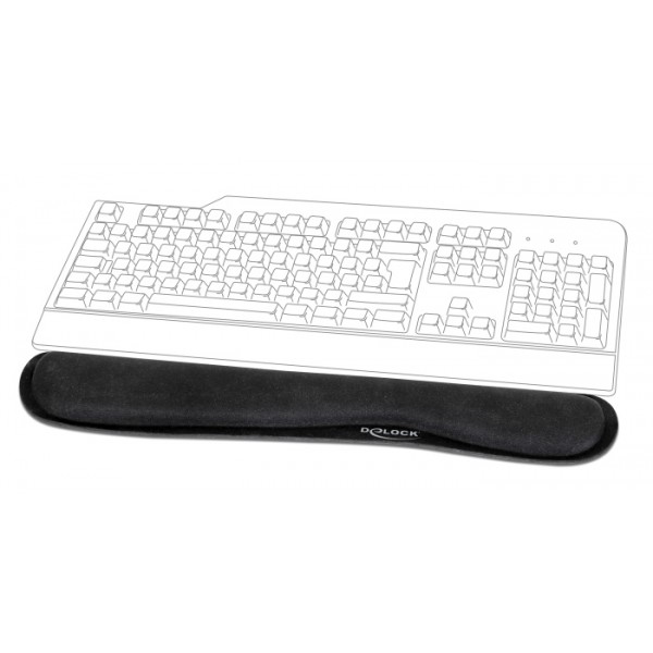 DELOCK στήριγμα καρπού για πληκτρολόγιο/laptop 12558, 20x85x465mm, μαύρο DELOCK στήριγμα καρπού για πληκτρολόγιο/laptop 12558, 20x85x465mm, μαύρο