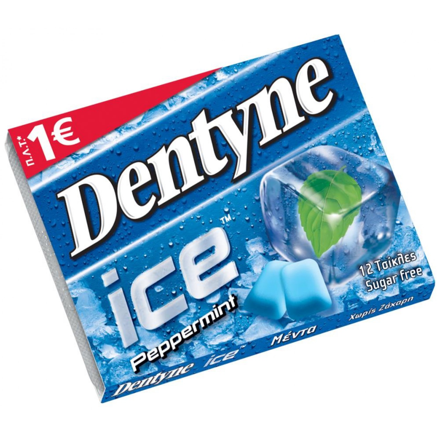 DENTYNE τσίχλες ice μέντα, χωρίς ζάχαρη, 12τμχ, 16.8g DENTYNE τσίχλες ice μέντα, χωρίς ζάχαρη, 12τμχ, 16.8g