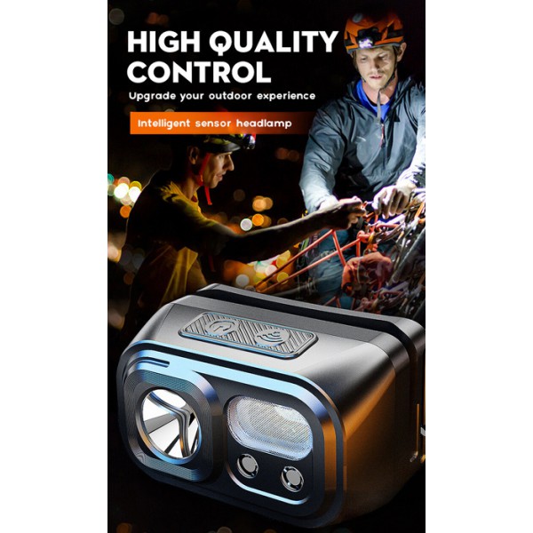 SUPFIRE φακός κεφαλής HL23-S με αισθητήρα κίνησης, 5W, 350lm, 2000mAh