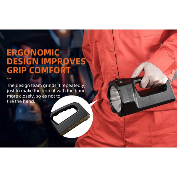 SUPFIRE φακός εργασίας M17 με χειρολαβή, 5W, 230lm, 2400mAh, έως 350m