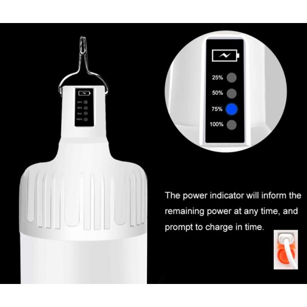 SUPFIRE φορητό φωτιστικό T26, 18W, 500lm, 3600mAh, Φ99mm, IP42