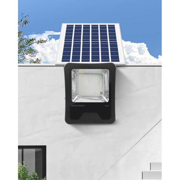 SUPFIRE LED ηλιακός προβολέας FF1-B με χειριστήριο, 41W, 7000K, IP65 SUPFIRE LED ηλιακός προβολέας FF1-B με χειριστήριο, 41W, 7000K, IP65