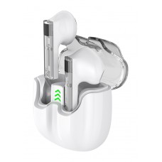 CELEBRAT earphones με θήκη φόρτισης TWS-W27, True Wireless, λευκά