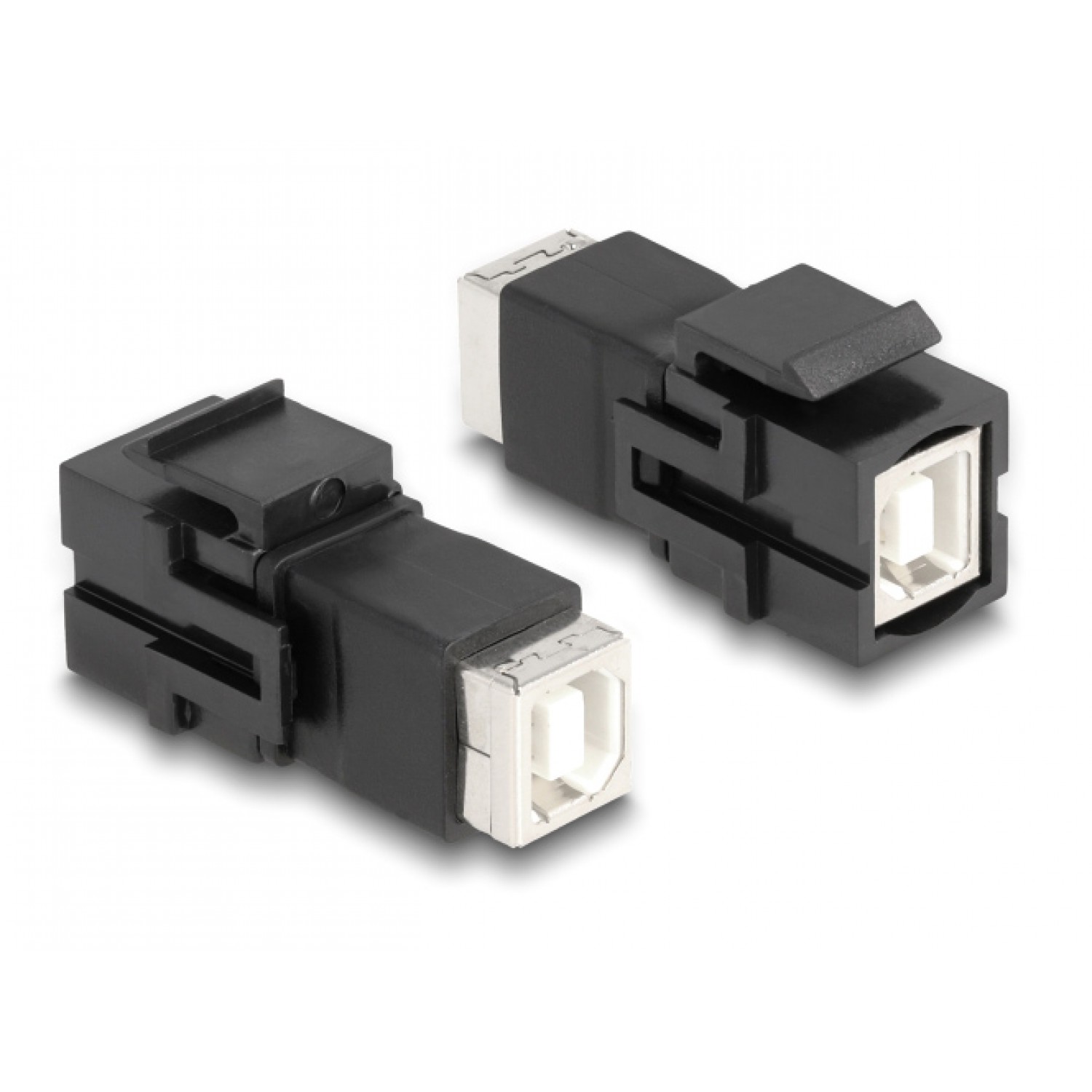 DELOCK Keystone module USB Type-B 86600, θηλυκό σε θηλυκό, μαύρο DELOCK Keystone module USB Type-B 86600, θηλυκό σε θηλυκό, μαύρο