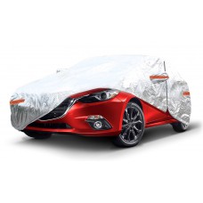 AMIO κουκούλα αυτοκινήτου 01111 με φερμουάρ, 480x180x120cm, ασημί