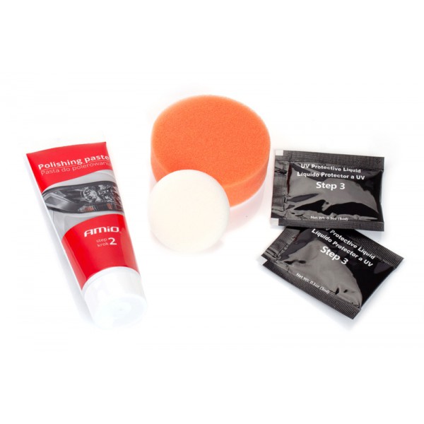 AMIO kit γυαλίσματος για φανάρια αυτοκινήτου 02892, 14τμχ AMIO kit γυαλίσματος για φανάρια αυτοκινήτου 02892, 14τμχ