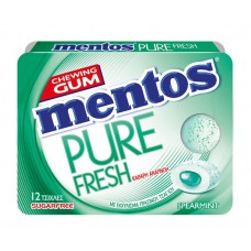MENTOS τσίχλες pure fresh με γεύση δυόσμο, χωρίς ζάχαρη, 12τμχ
