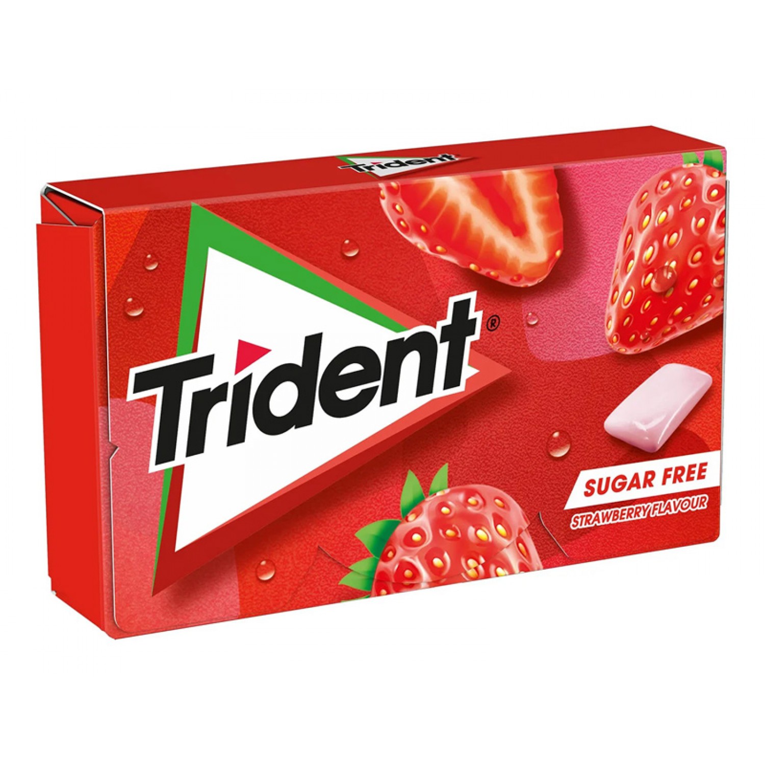 TRIDENT τσίχλες με γεύση φράουλα, χωρίς ζάχαρη, 23.8g