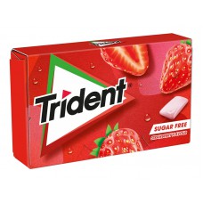 TRIDENT τσίχλες με γεύση φράουλα, χωρίς ζάχαρη, 23.8g