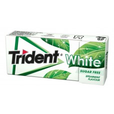 TRIDENT τσίχλες White με γεύση δυόσμο, χωρίς ζάχαρη, 23.8g