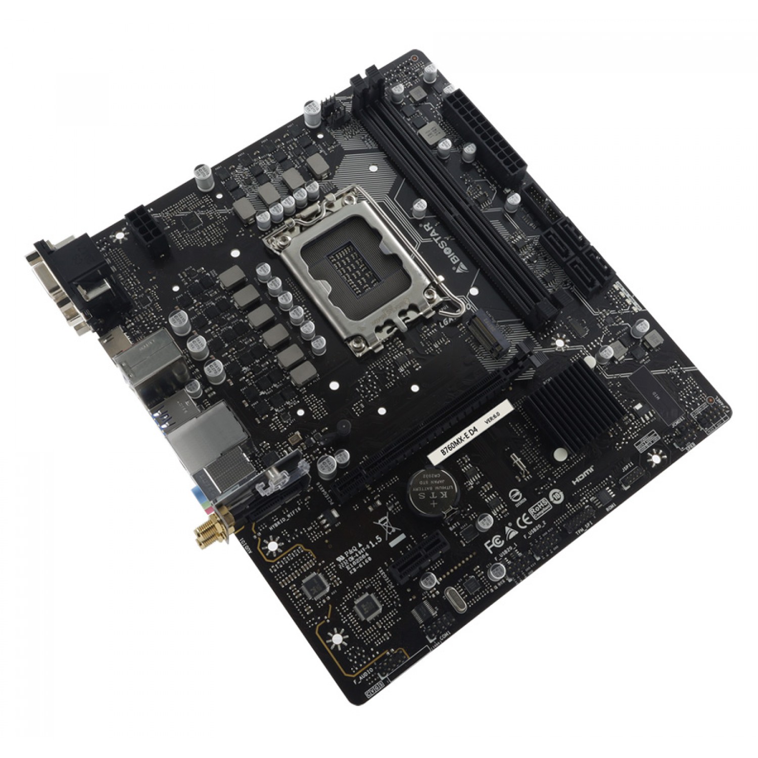 BIOSTAR μητρική B760MX-E D4, 2x DDR4, s1700, uATX, GbE, Ver. 6.0 BIOSTAR μητρική B760MX-E D4, 2x DDR4, s1700, uATX, GbE, Ver. 6.0