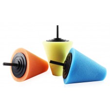 AMIO σετ κωνικά σφουγγάρια γυαλίσματος ζαντών 02518, για δράπανο, 3τμχ