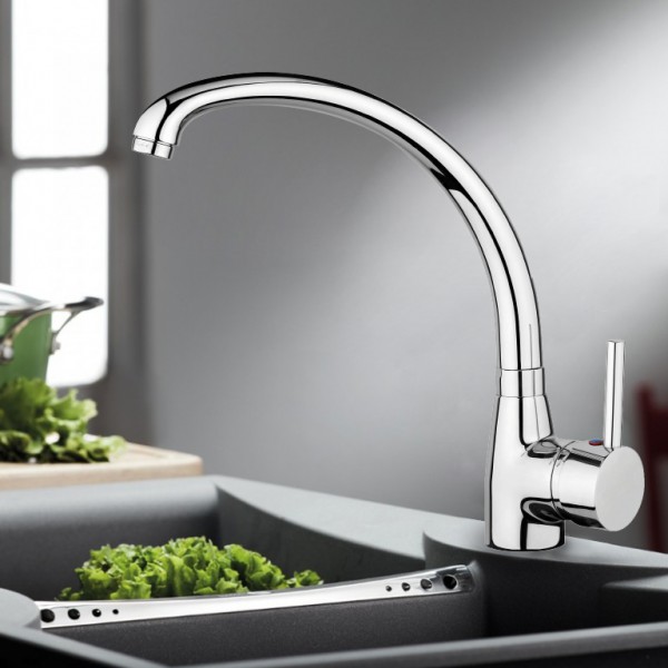 BRUNO αναμεικτική μπαταρία κουζίνας M54015-H531C-C508, ασημί BRUNO αναμεικτική μπαταρία κουζίνας M54015-H531C-C508, ασημί