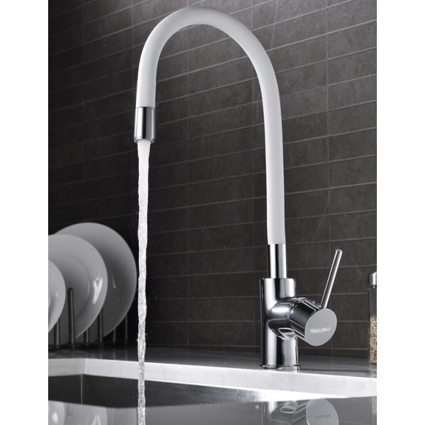 BRUNO αναμεικτική μπαταρία κουζίνας M54804-006C-S626, εύκαμπτη, λευκή BRUNO αναμεικτική μπαταρία κουζίνας M54804-006C-S626, εύκαμπτη, λευκή