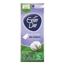 EVERY DAY σερβιετάκια normal all cotton, 100% βαμβακερό κάλυμμα, 20τμχ