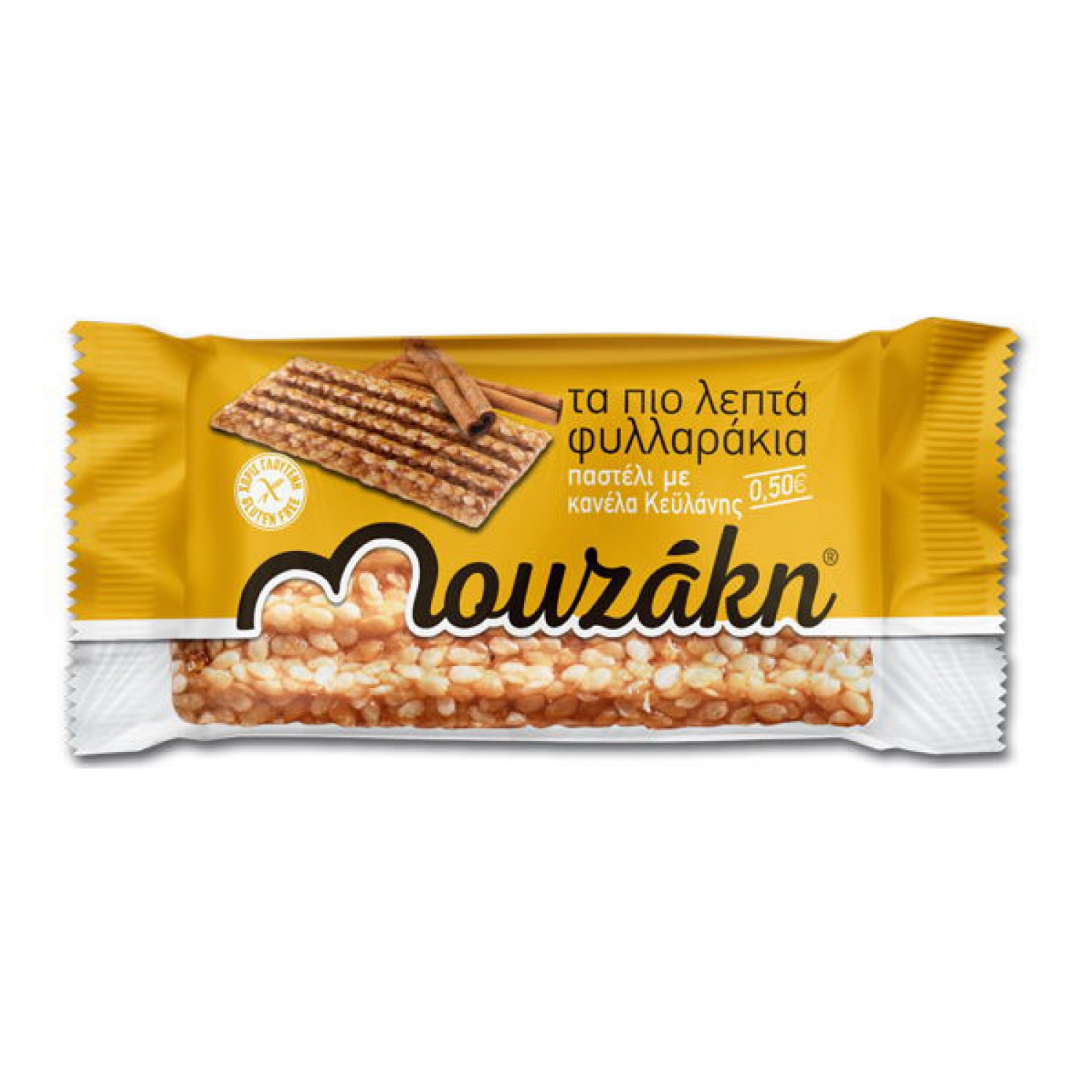 MOUZAKI μίνι παστέλι με κανέλα Κεϋλάνης, 22.5g