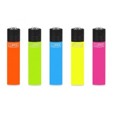 CLIPPER αναπτήρας, επαναγεμιζόμενος, διάφορα fluo χρώματα