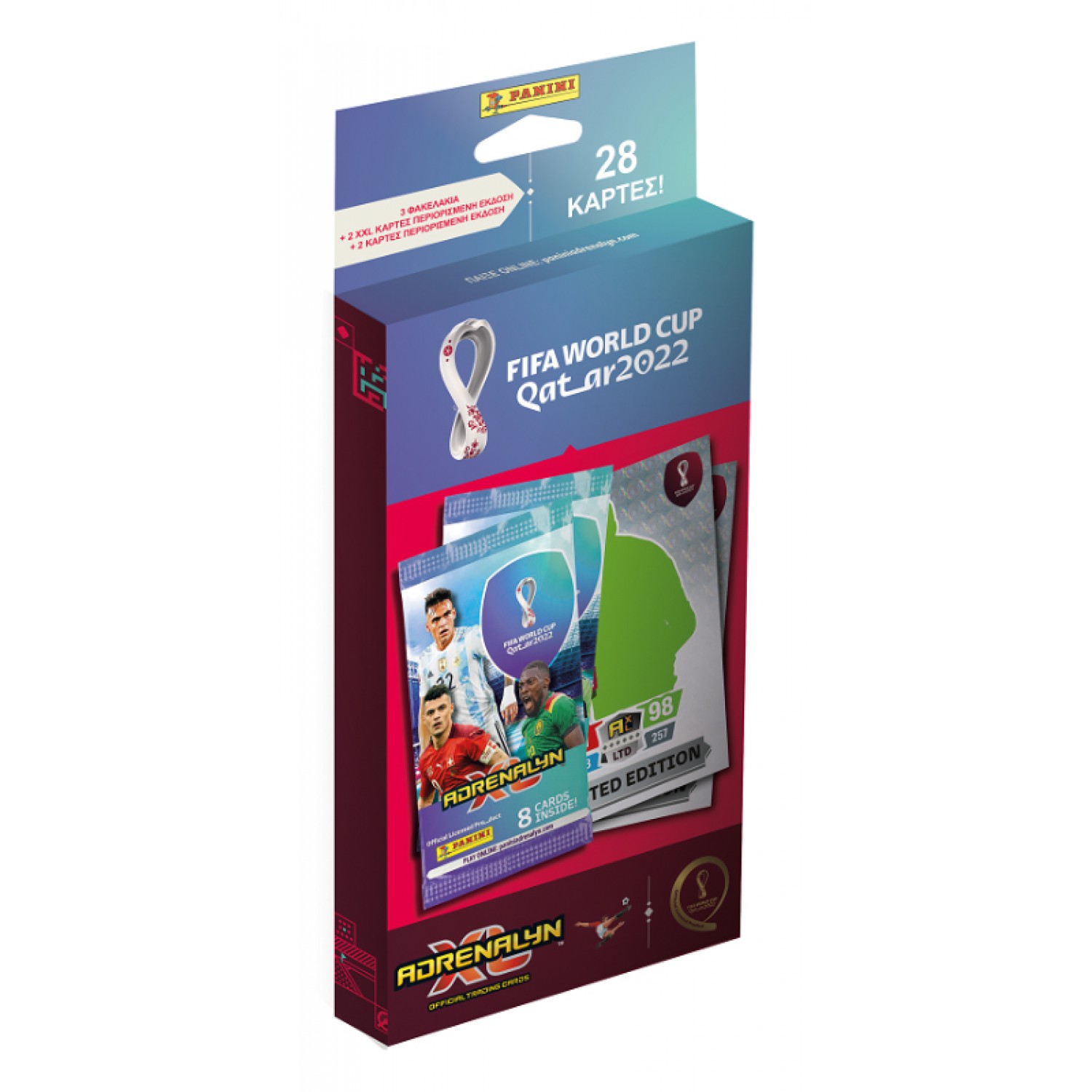 PANINI FIFA World Cup 2022 Adrenalyn XL συλλεκτικές κάρτες, 28τμχ