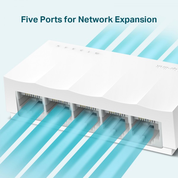 TP-LINK desktop switch LiteWave LS1005, 5-port 10/100Mbps, Ver 1.0 TP-LINK desktop switch LiteWave LS1005, 5-port 10/100Mbps, Ver 1.0