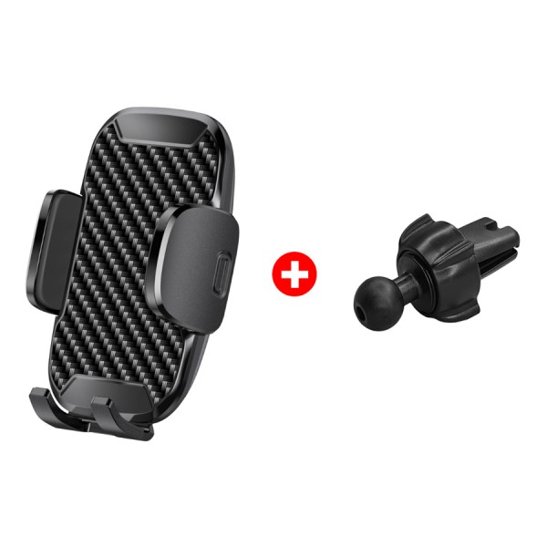 POWERTECH βάση smartphone για αεραγωγό αυτοκινήτου BNDL-0155, μαύρη POWERTECH βάση smartphone για αεραγωγό αυτοκινήτου BNDL-0155, μαύρη