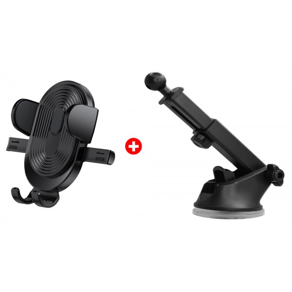 POWERTECH βάση smartphone αυτοκινήτου για ταμπλό, BNDL-0162, μαύρη POWERTECH βάση smartphone αυτοκινήτου για ταμπλό, BNDL-0162, μαύρη