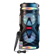 XO φορητό ηχείο XO-F35 με μικρόφωνο, 10W, BT/TF/USB/AUX, FM, μαύρο