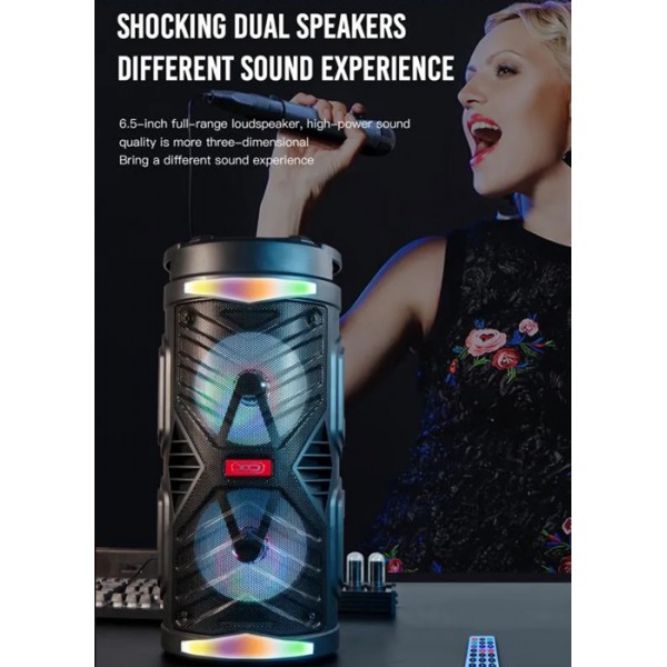 XO φορητό ηχείο XO-F35 με μικρόφωνο, 10W, BT/TF/USB/AUX, FM, μαύρο XO φορητό ηχείο XO-F35 με μικρόφωνο, 10W, BT/TF/USB/AUX, FM, μαύρο