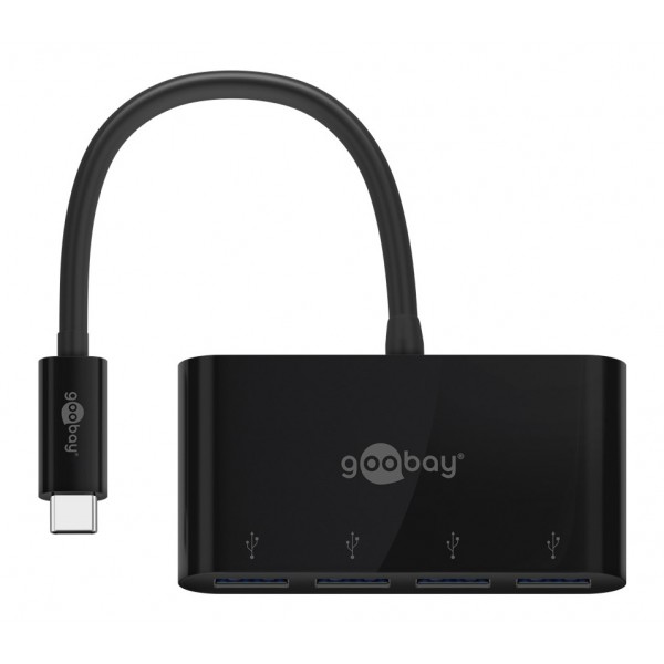 GOOBAY USB hub 61073, 4x θυρών, 5Gbps, USB-C σύνδεση, μαύρο GOOBAY USB hub 61073, 4x θυρών, 5Gbps, USB-C σύνδεση, μαύρο