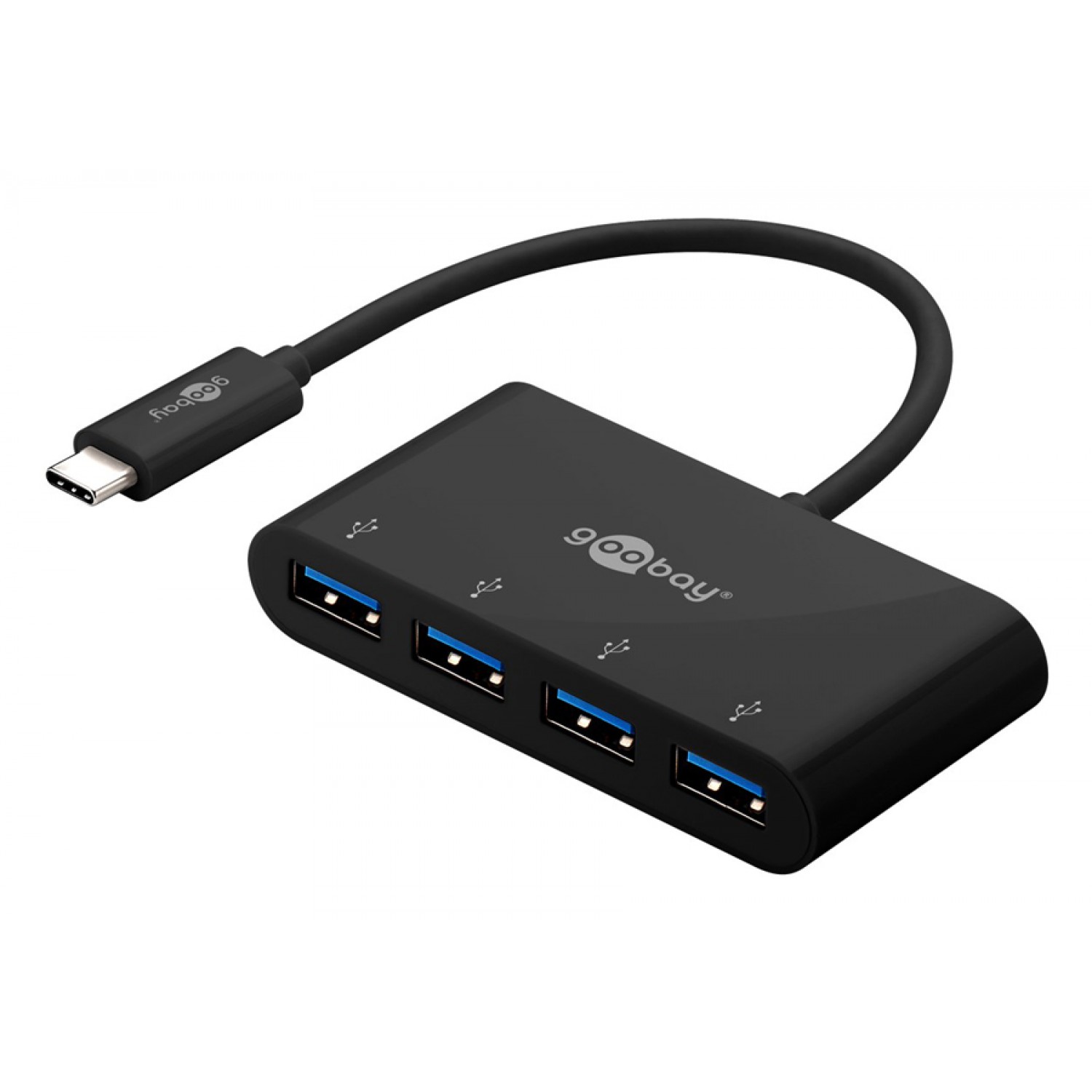 GOOBAY USB hub 61073, 4x θυρών, 5Gbps, USB-C σύνδεση, μαύρο GOOBAY USB hub 61073, 4x θυρών, 5Gbps, USB-C σύνδεση, μαύρο