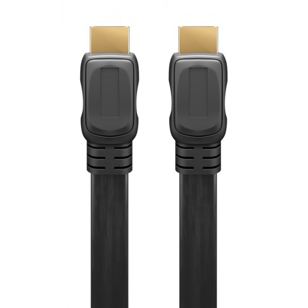 GOOBAY καλώδιο HDMI 2.0 με Ethernet 61277, flat, 18Gbit/s, 4K, 1m, μαύρο GOOBAY καλώδιο HDMI 2.0 με Ethernet 61277, flat, 18Gbit/s, 4K, 1m, μαύρο