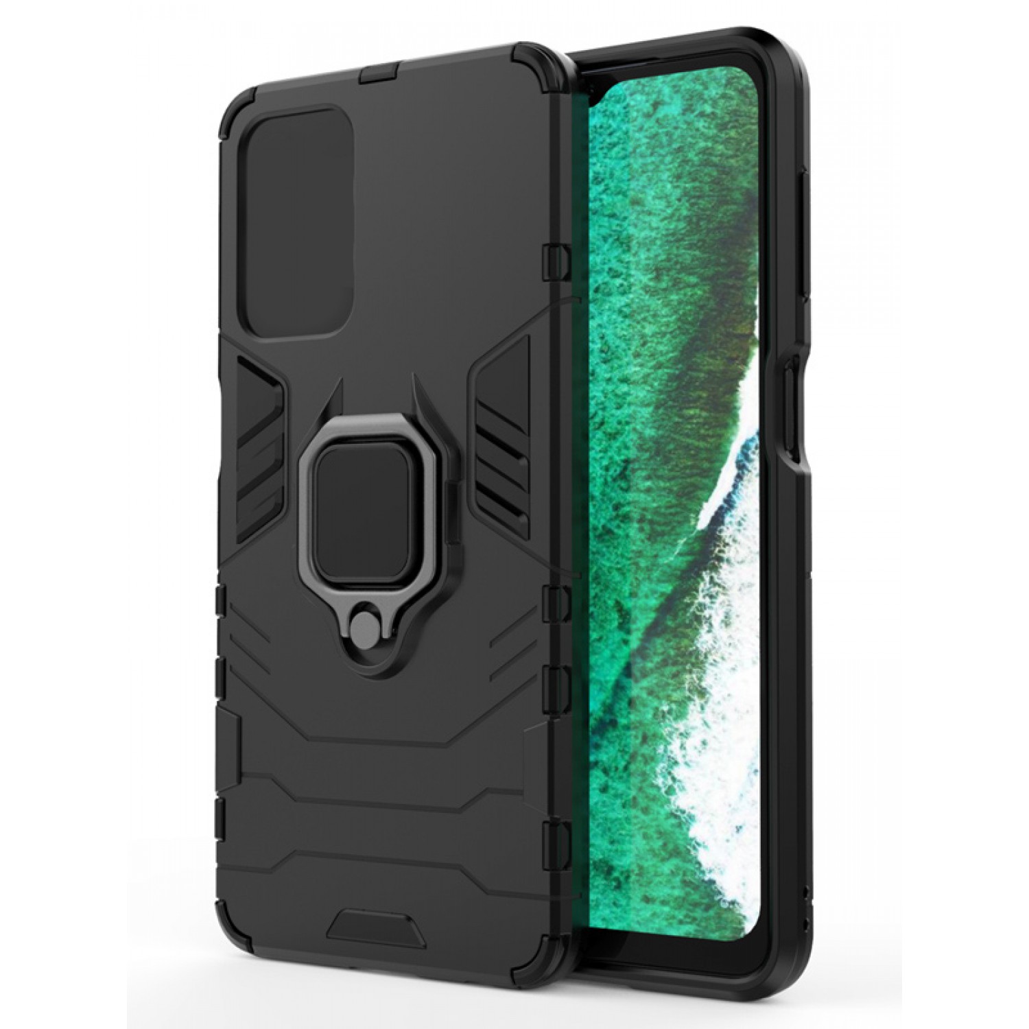 POWERTECH Θήκη Ring Armor 1807 για Samsung A23 4G/5G, μαύρη